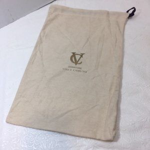 Vince Camuto Drawstring Dust Bag Beige Cotton 9.5x15